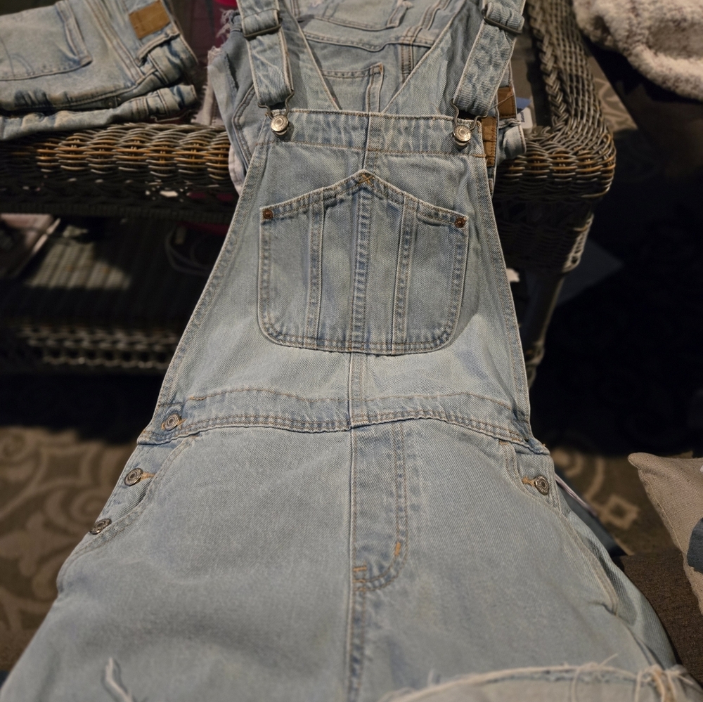 Old Navy Light Blue Denim Jumpsuit